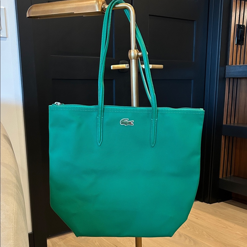 Lacoste Vibrant Green Tote Bag